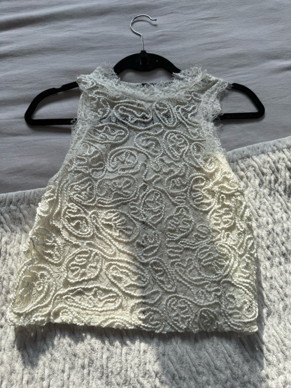 Zara Ivory Lace Shirt